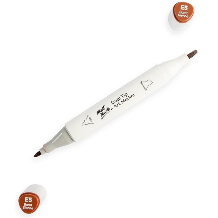 Маркер Mont Marte Dual Tip Burnt Sienna E5 (MGRD0050)