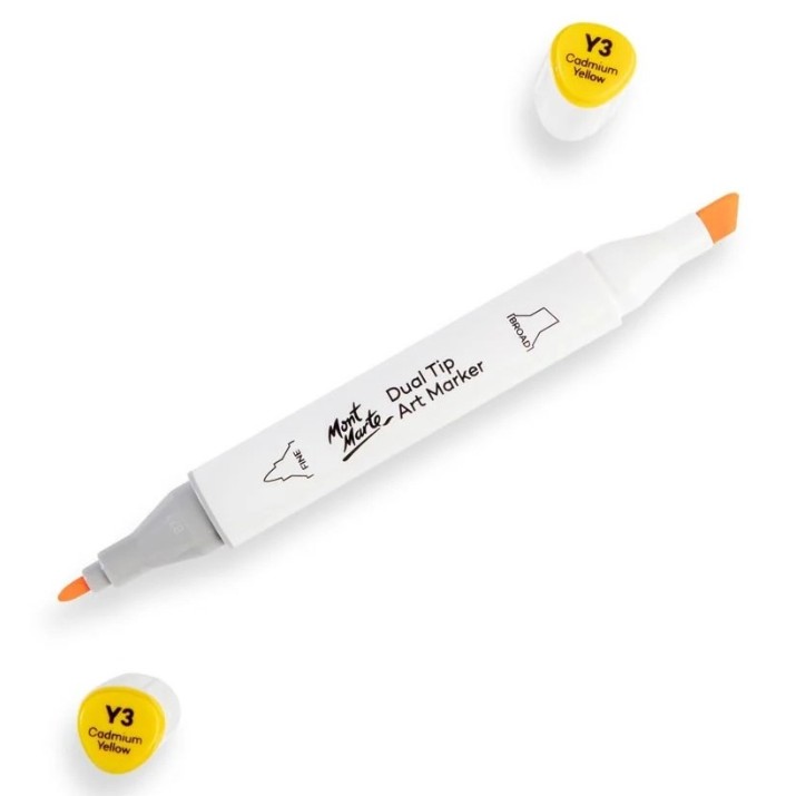 Marker Mont Marte Dual Tip Cadmium Yellow Y3 (MGRD0004)