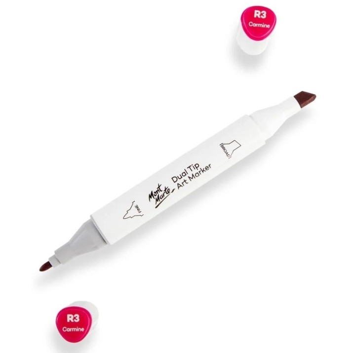 Marker Mont Marte Dual Tip Carmine R3 (MGRD0010)