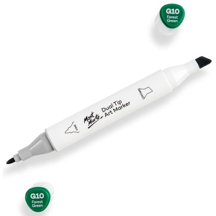 Маркер Mont Marte Dual Tip Forest Green G10 (MGRD0043)