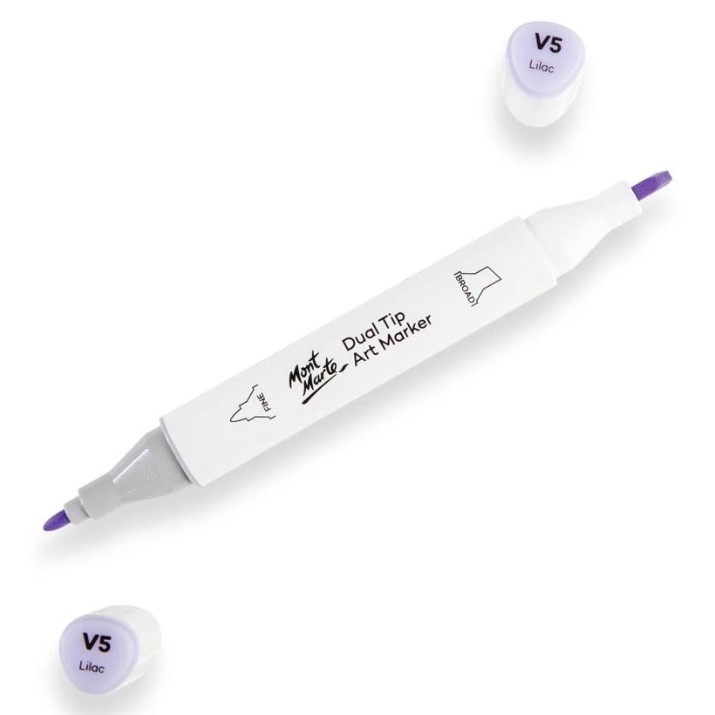 Маркер Mont Marte Dual Tip Lilac V5 (MGRD0022)