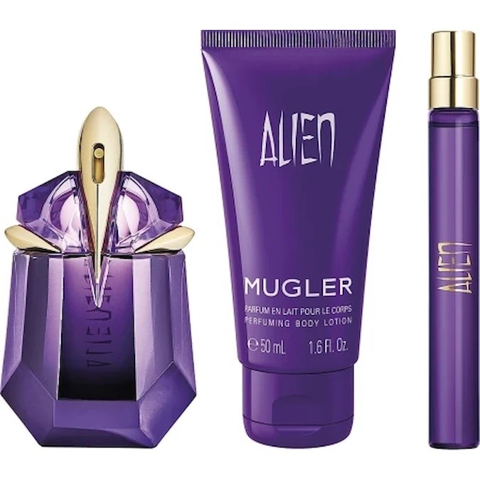 Set de parfumuri pentru ea Mugler Alien EDP 60ml + EDP 10ml + Body Lotion 50ml