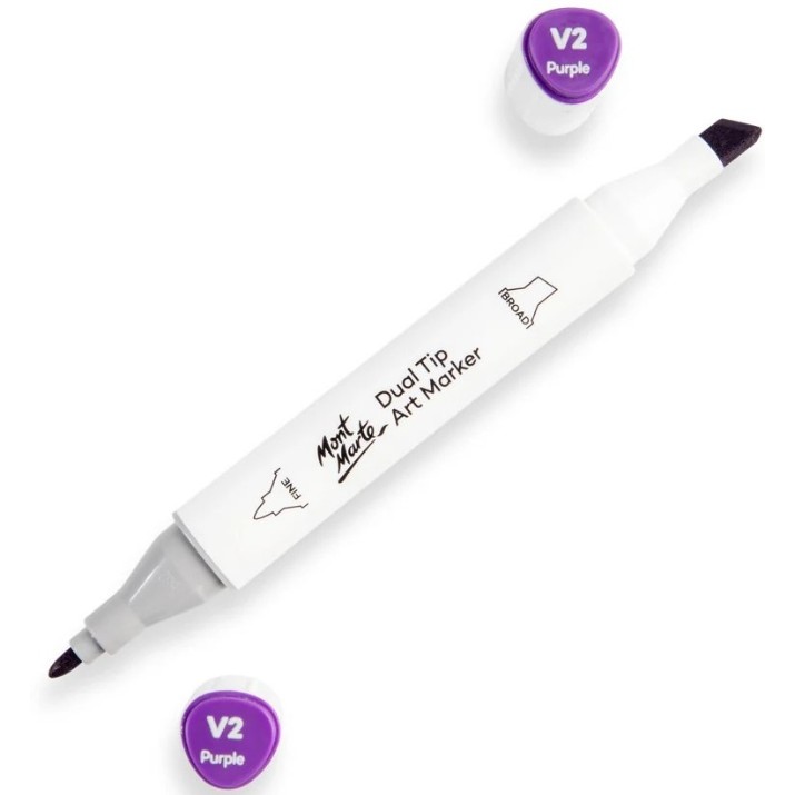 Маркер Mont Marte Dual Tip Purple V2 (MGRD0024)