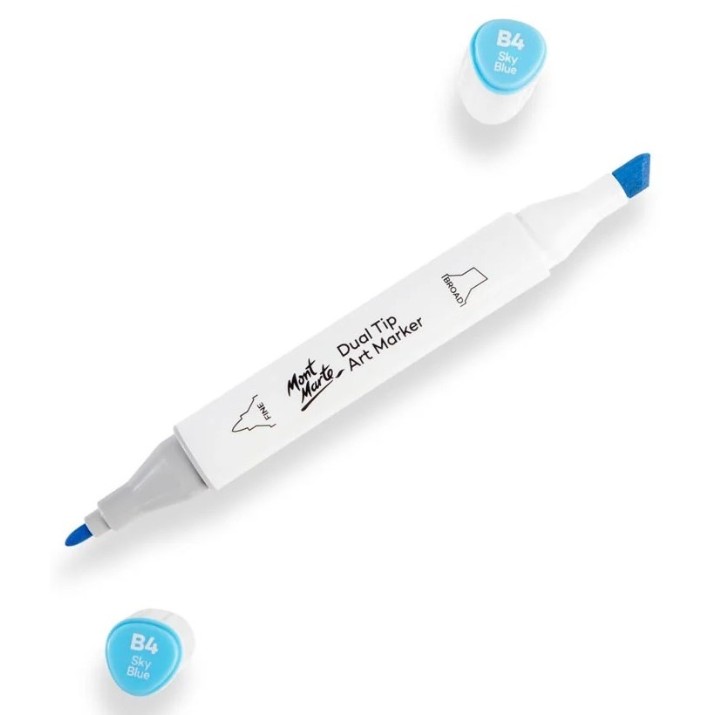 Marker Mont Marte Dual Tip Sky Blue B4 (MGRD0028)