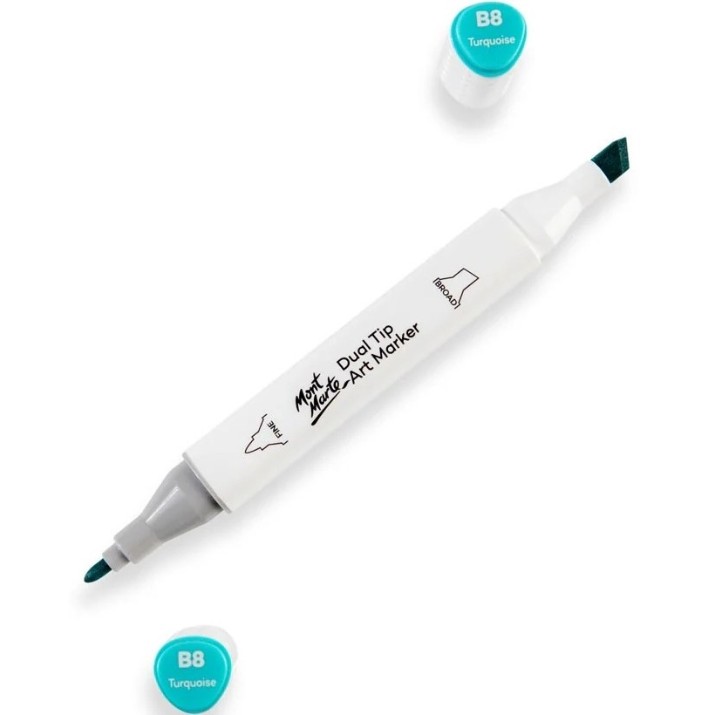 Маркер Mont Marte Dual Tip Turquoise B8 (MGRD0032)