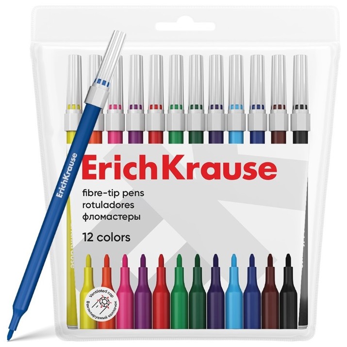 Набор фломастеров Erich Krause Light 12pcs (52698)