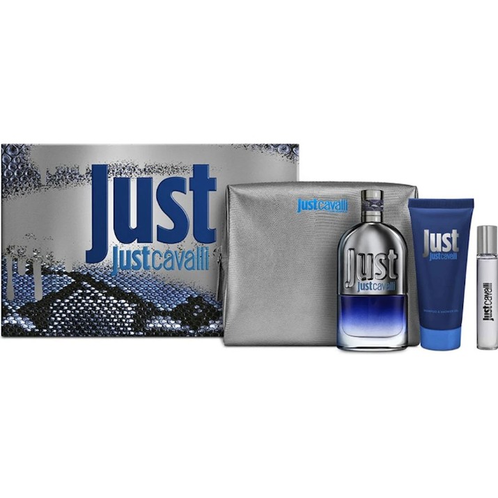 Set de parfumuri pentru el Roberto Cavalli Just Him EDT 90ml +  EDT 15ml + Shower Gel 100ml 