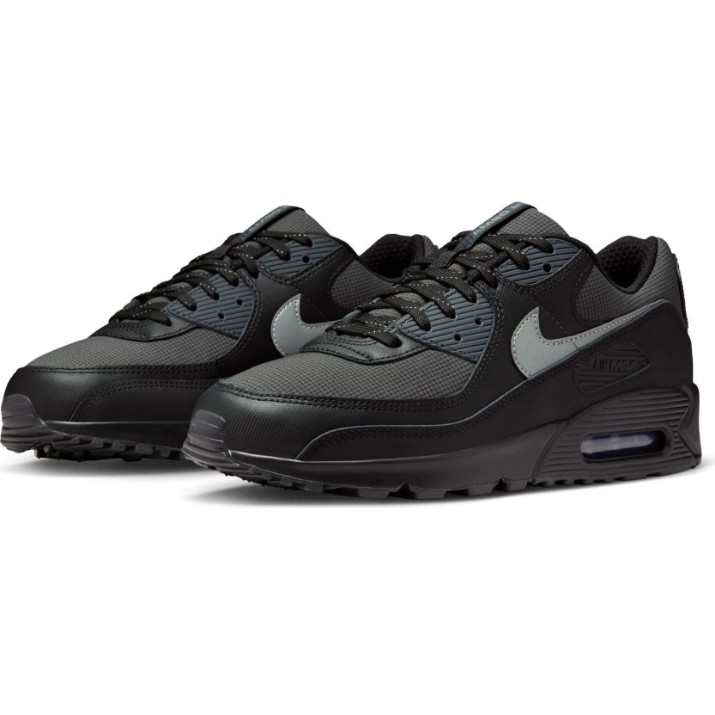 Adidași pentru bărbați Nike Air Max 90 Black/Reflect Silver/Anthracite, s.42.5