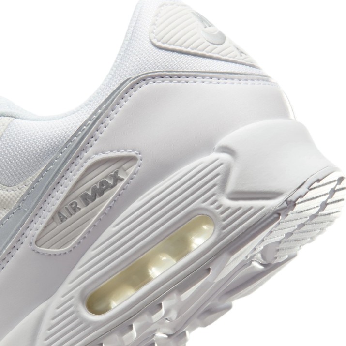 Кроссовки мужские Nike Air Max 90 Premium White/Metallic Silver, s.40.5