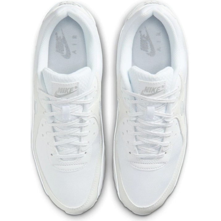 Кроссовки мужские Nike Air Max 90 Premium White/Metallic Silver, s.41