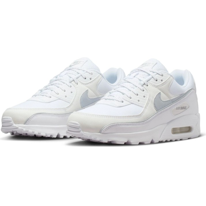 Кроссовки мужские Nike Air Max 90 Premium White/Metallic Silver, s.44
