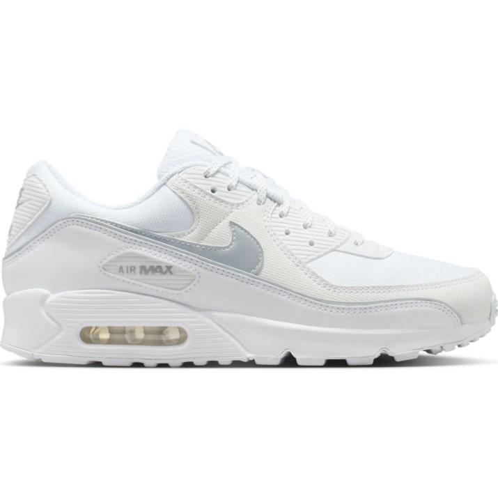 Кроссовки мужские Nike Air Max 90 Premium White/Metallic Silver, s.44.5