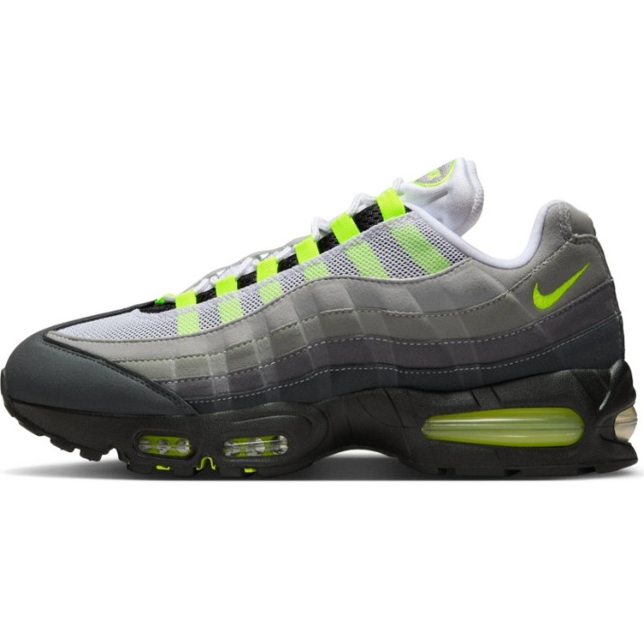 Кроссовки мужские Nike Air Max 95 Big Bubble OG Black/Cool Grey/Neon Yellow, s.41
