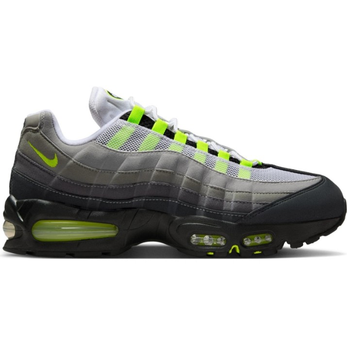 Кроссовки мужские Nike Air Max 95 Big Bubble OG Black/Cool Grey/Neon Yellow, s.41