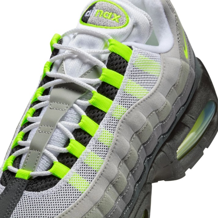 Кроссовки мужские Nike Air Max 95 Big Bubble OG Black/Cool Grey/Neon Yellow, s.41