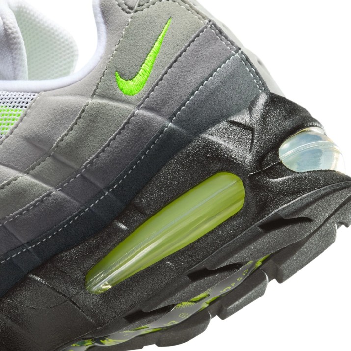 Кроссовки мужские Nike Air Max 95 Big Bubble OG Black/Cool Grey/Neon Yellow, s.42.5