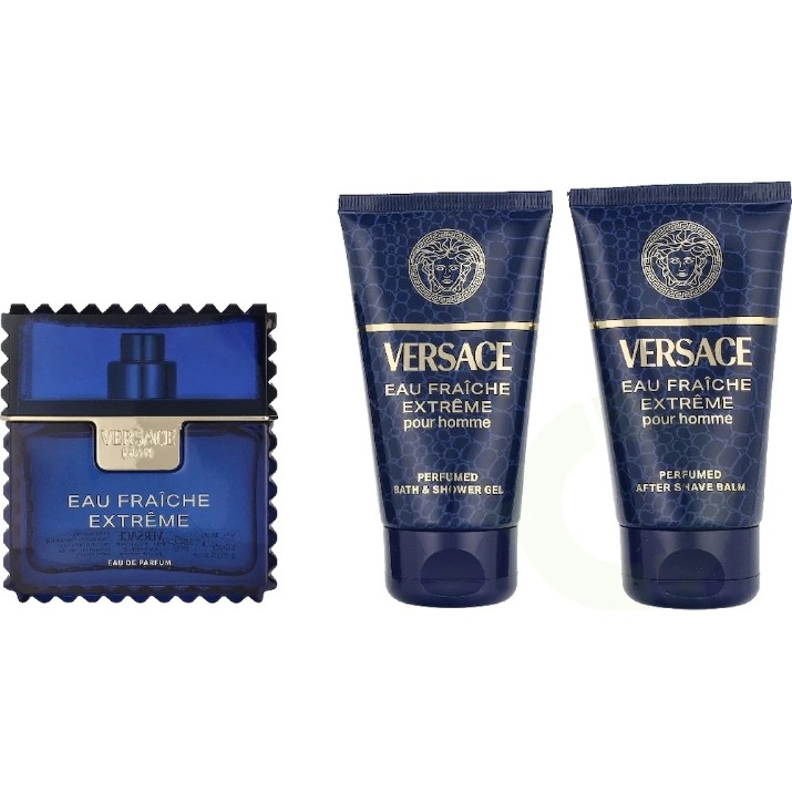 Set de parfumuri pentru el Versace Eau Fraiche Extreme Set EDP 50ml + Shower Gel 50ml + After Shave Balm 50ml