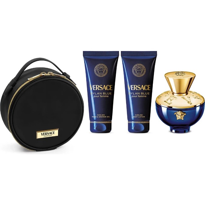 Set de parfumuri pentru ea Versace Dylan Blue Femme EDP 100ml + Shower Gel 100ml + Body Lotion 100ml + Bag