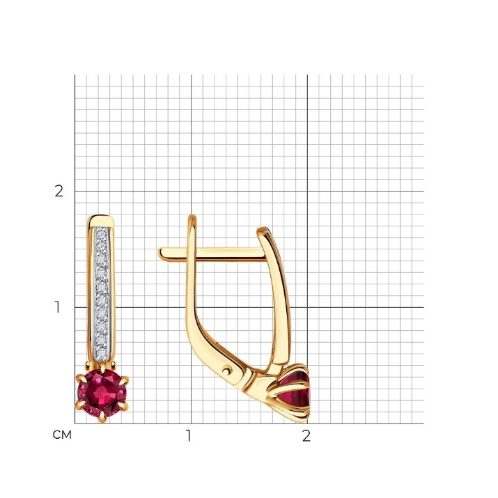 Cercei SOLOVOV JEWELRY 51-220-02413-2 2,23gr