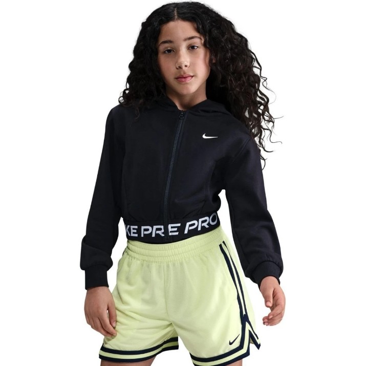 Hanorac pentru copii Nike Pro Fleece Black/White, s.XL (HQ9312011)