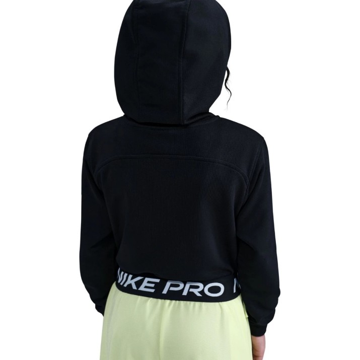 Детская толстовка Nike Pro Fleece Black/White, s.XS (HQ9312011)
