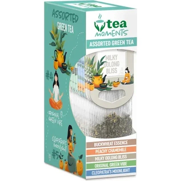 Чай Tea Moments Caddy Assorted Green Tea 15x2,2g