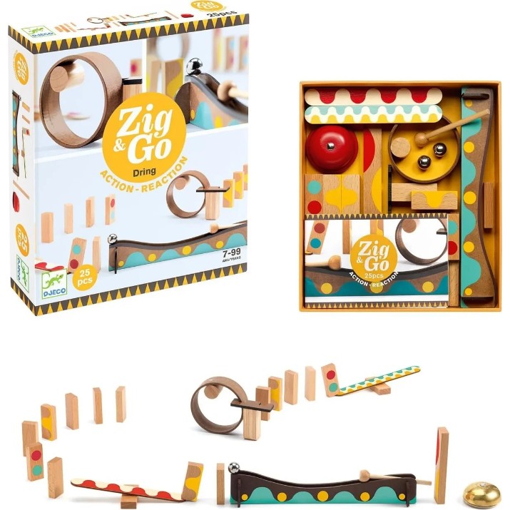 Joc educativ de masa Djeco Zig&Go 25pcs (DJ05642)