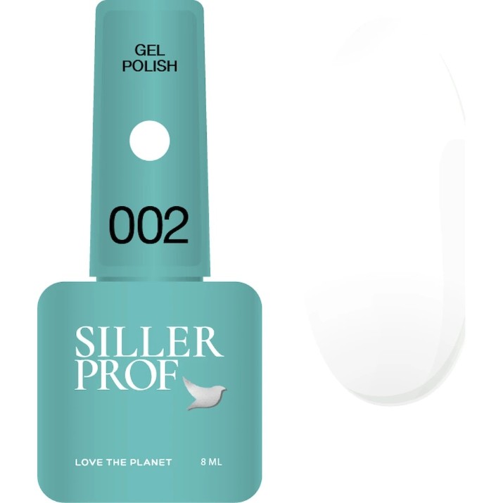 Gel-lac de unghii Siller 002 White 8ml