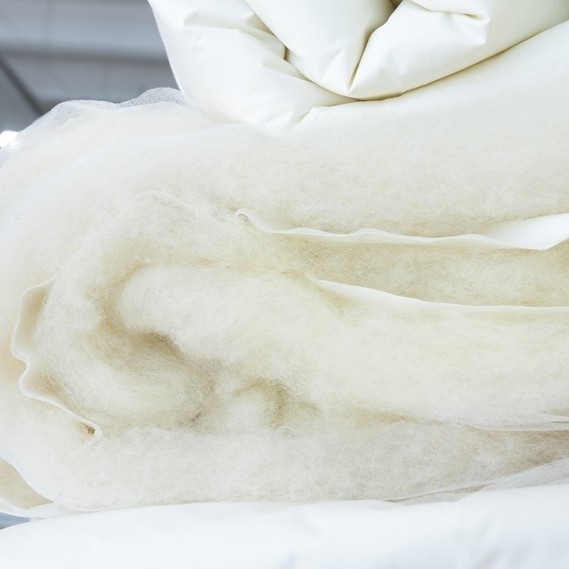 Одеяло MobiCasa WOOL Premium 200x220cm Milk PLP24.25.222.ID