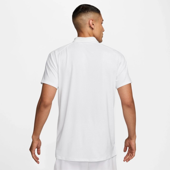 Polo Nike Court Advantage White/Black, s.S (FZ6907-100)