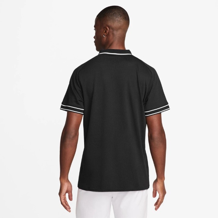 Polo Nike Court Heritage Black/White, s.S