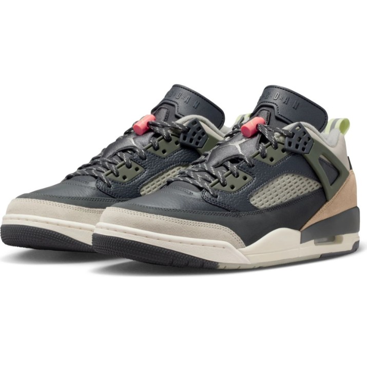Кроссовки мужские Nike Jordan Spizike Low Anthracite/Light Wild Mango/Cargo Khaki/Spruce Fog, s.42