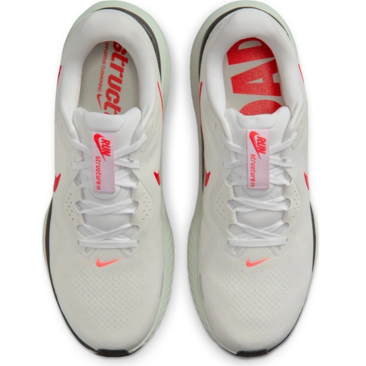 Кроссовки мужские Nike Structure 26 White/Medium Ash/Spruce Aura/Bright Crimson, s.42.5