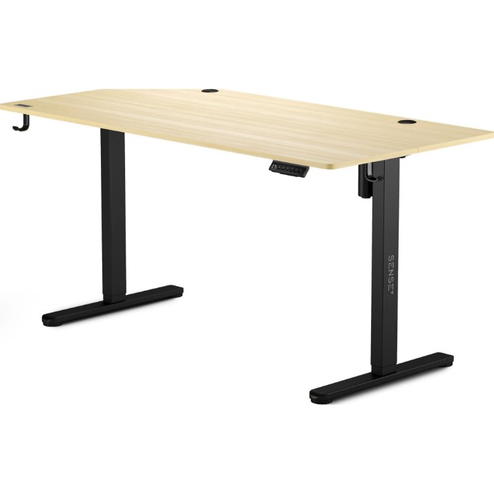 Marfa depreciata! Masa de birou Sense7 Nojo 140x70 Black Pine