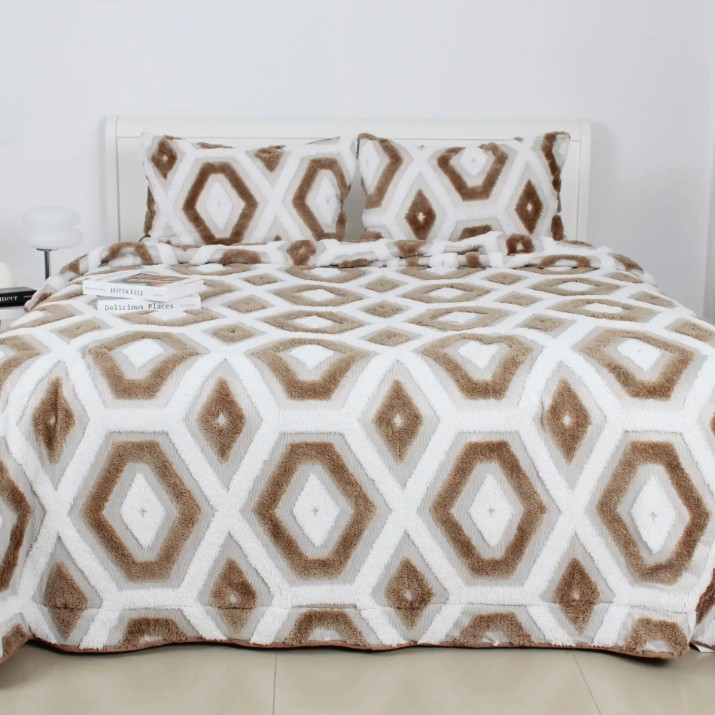 Покрывало Relaxe Home TEP BOHO 220x240cm Beige (024554)