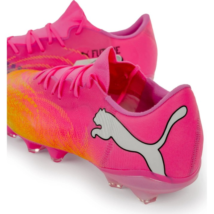 Ghete pentru fotbal Puma Future 9 Match Fusion Fg/Ag Poison Pink/Sun Stream/Bright Aqua/Puma White, s.42.5
