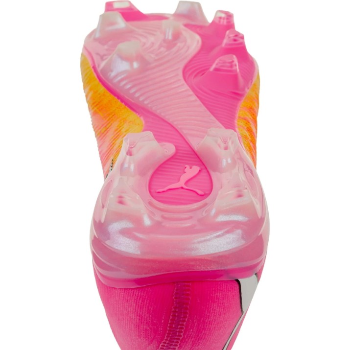 Ghete pentru fotbal Puma Future 9 Match Fusion Fg/Ag Poison Pink/Sun Stream/Bright Aqua/Puma White, s.45