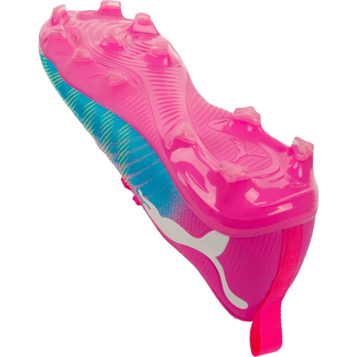 Ghete pentru fotbal Puma Future 9 Play Fg/Ag Jr Poison Pink/Sun Stream/Bright Aqua/Puma White, s.33