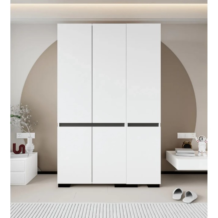 Шкаф Trendy Floransa 135 White/Anthracite v2 135x210x52cm (GTR008073)