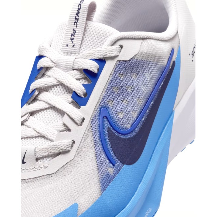 Adidași pentru copii Nike Sonic Fly Vast Grey/Midnight Navy/Game Royal, s.38