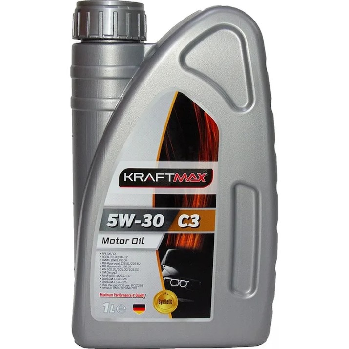Ulei de motor KraftMax 5W30 C3 API SN/C3 1L (KRAFT5W30C1)