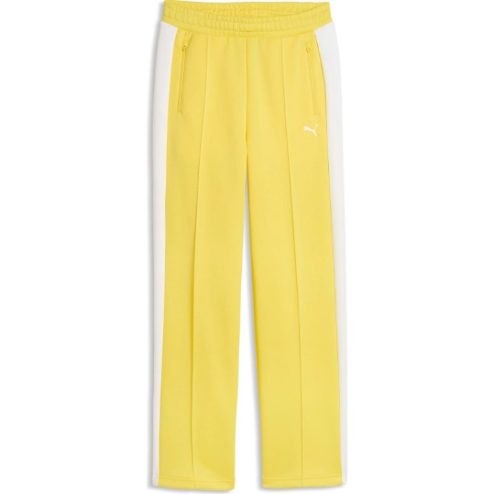 Pantaloni spotivi de dame Puma T7 Always On Straigh Lemon Meringue, s.S