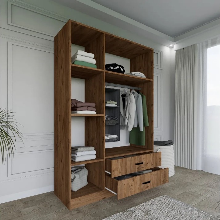 Шкаф Trendy Yaman 1600-027 Walnut 120x181x45cm (GTR007931)