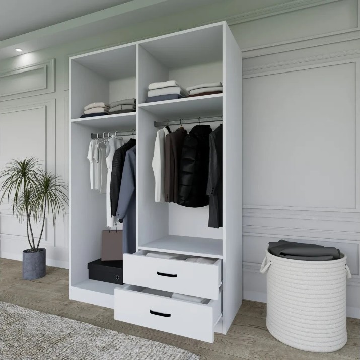 Шкаф Trendy Yaman 1600-033 White 120x180x45cm (GTR007934)