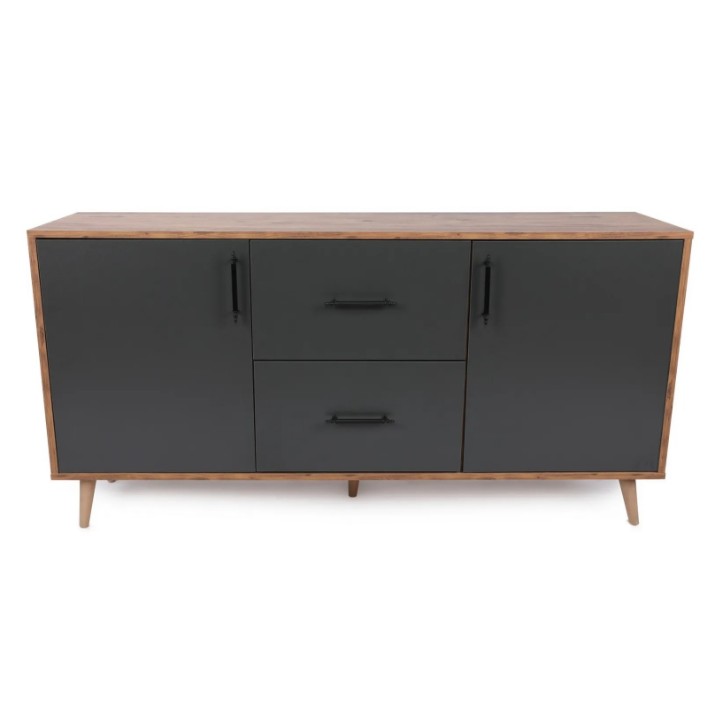 Dulăpior Trendy Cordoba Walnut/Anthracit 160x77x40cm GTR001196