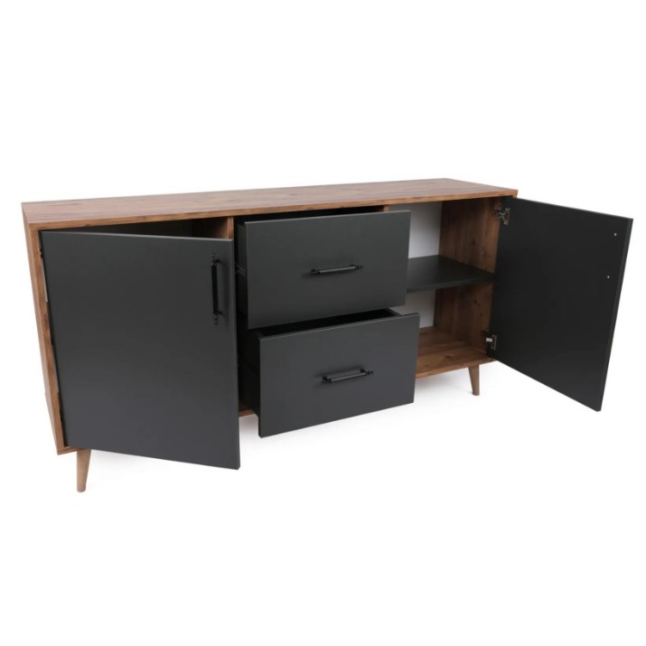 Dulăpior Trendy Cordoba Walnut/Anthracit 160x77x40cm GTR001196