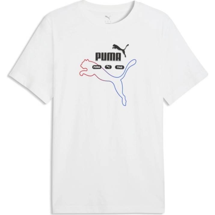 Мужская футболка Puma Ess Logo Lab Summer Puma White, s.S