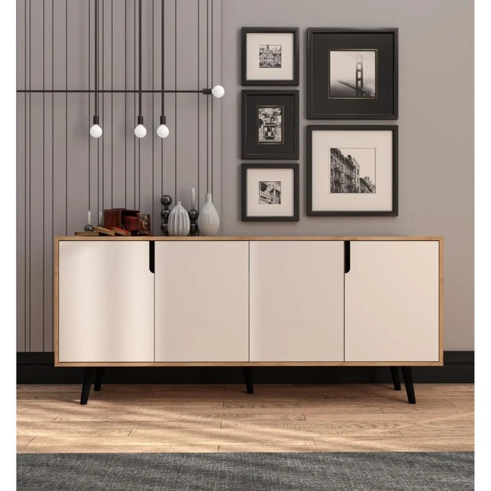 Тумба Trendy Latina Modern 180 Sapphire Oak/White 180x80x45cm (GTR008103)