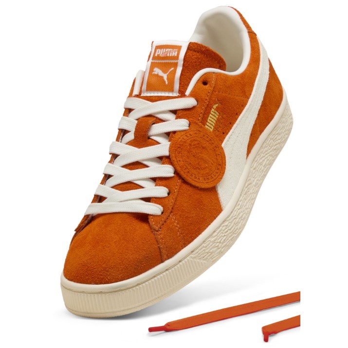 Кеды детские Puma Suede Charles F. Stead IV Orange Glo/Puma White, s.38