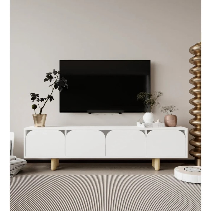 Тумба под ТВ Trendy Lazio White 180x48x30cm (GTR008120)